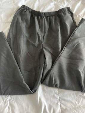 Alfred Dunner Women's Gray Elastic Waist Pull-On Pants Size 14